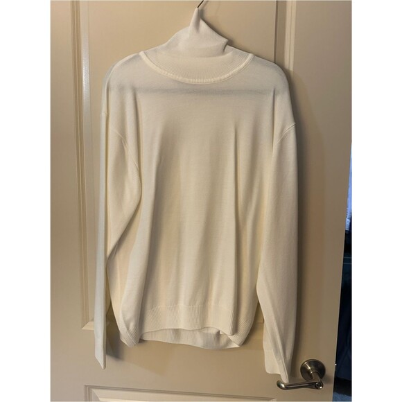 dolce roma Sweaters - Dolce Roma Cream Knit Turtleneck Sweater Top Womens Sz Large